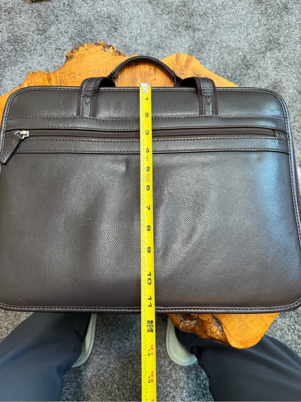 Vintage Wilsons Leather Brown Briefcase Laptop Messenger Travel Bag Multi-Pocket